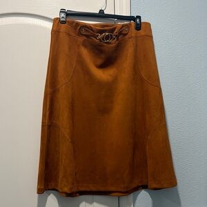 Chic Tan A-Line Skirt